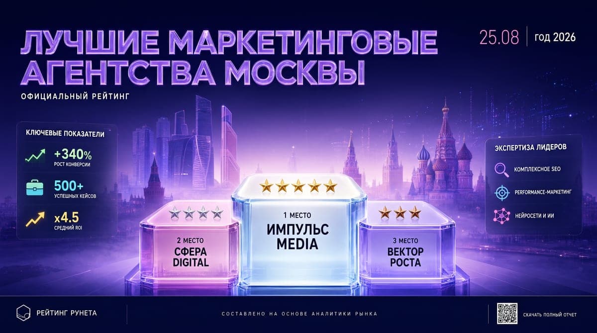 Лучшие маркетинговые агентства Москвы 2026 — ТОП-10, цены и проверенные сайты