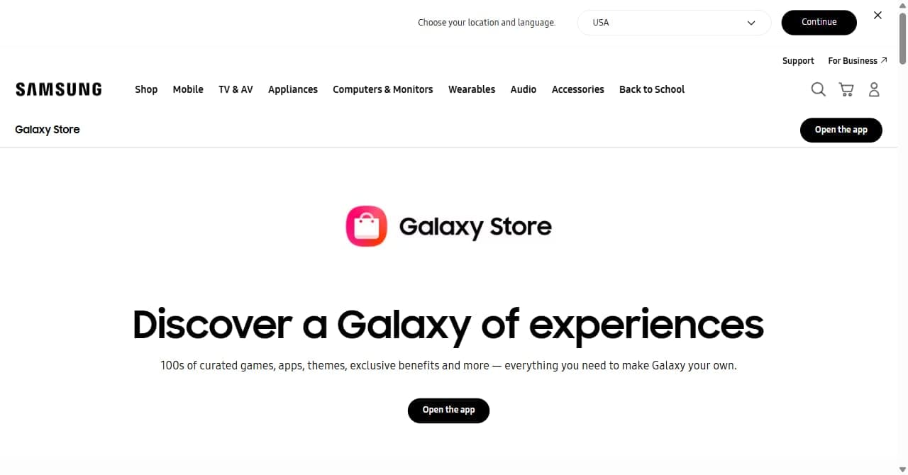 Samsung Galaxy Store: фирменный магазин приложений Samsung