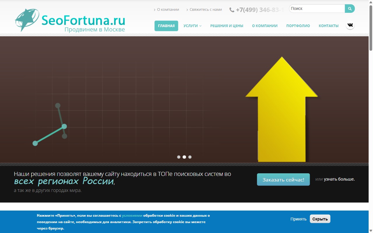 Скрин сайта seofortuna.ru